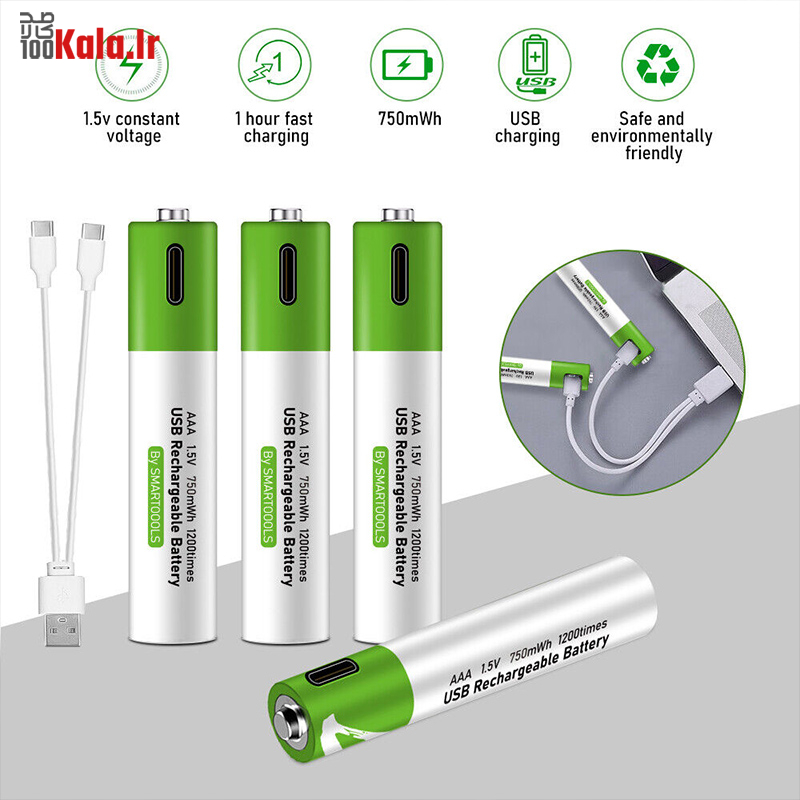 باطری قلمی قابل شارژ (بسته 4 عددی) 24 d8a8d8a7d8b7d8b1db8c d982d984d985db8c d982d8a7d8a8d984 d8b4d8a7d8b1da98 d8a8d8b3d8aad987 4 d8b9d8afd8afdb8c 68c5c3bf0d247