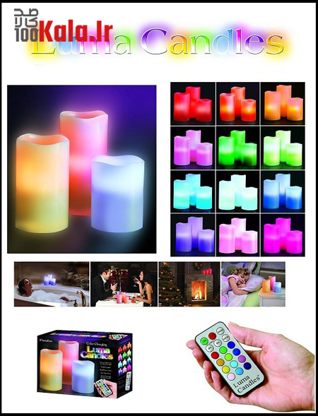 شمع ال ای دی 12 رنگ Luma Candles 15 d8b4d985d8b9 d8a7d984 d8a7db8c d8afdb8c 12 d8b1d986daaf luma candles 68c42a2665767