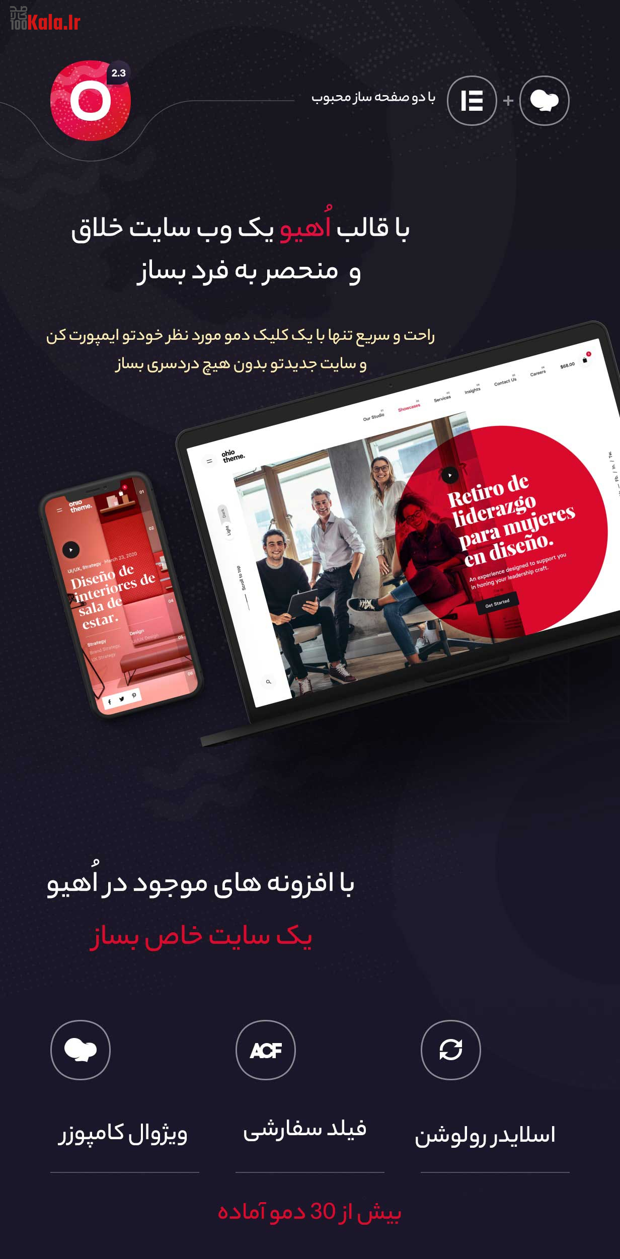 قالب چند منظوره اُهیو Ohio