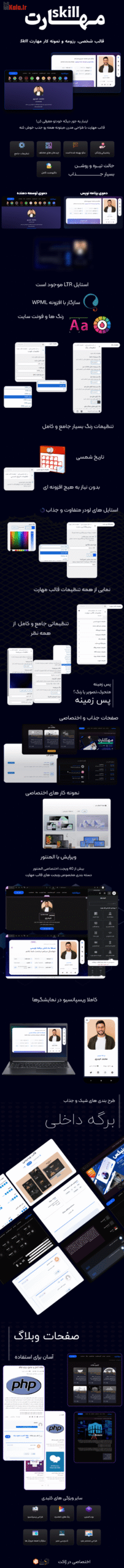 خرید قالب رزومه مهارت (Skill)