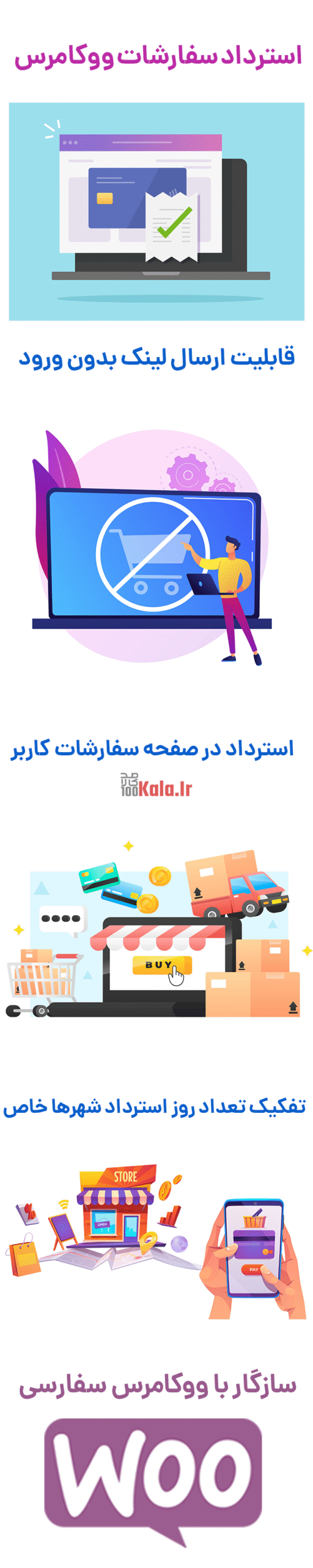 افزونه استرداد سفارشات آریا