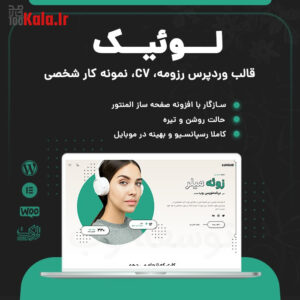 قالب رزومه لوئیک | قالب Luique