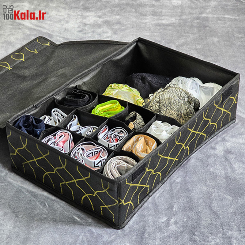 ارگانایزر توکشویی درب دار پارچه ای 13 جیب مای هوم 2 ارگانایزر توکشویی درب دار پارچه ای 13 جیب مای هوم - Image 2