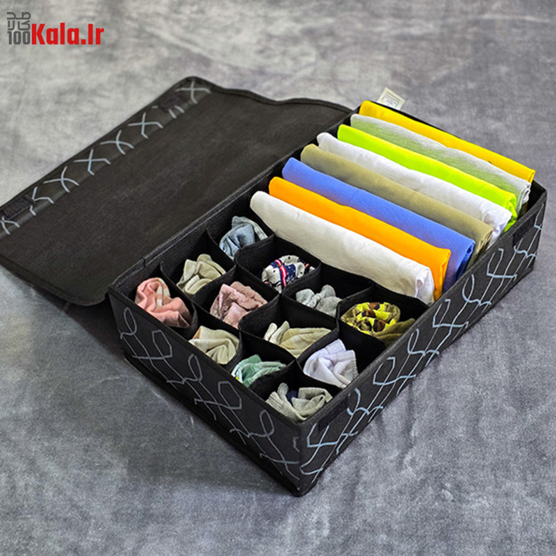 ارگانایزر توکشویی درب دار پارچه ای 13 جیب مای هوم 3 ارگانایزر توکشویی درب دار پارچه ای 13 جیب مای هوم - Image 3