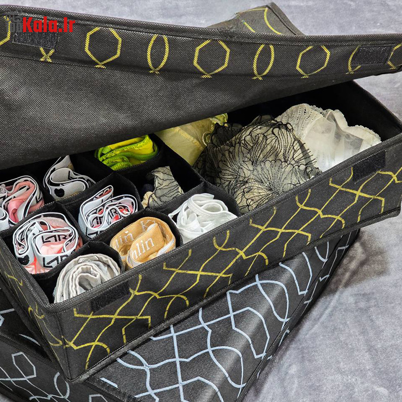 ارگانایزر توکشویی درب دار پارچه ای 13 جیب مای هوم 5 ارگانایزر توکشویی درب دار پارچه ای 13 جیب مای هوم - Image 5