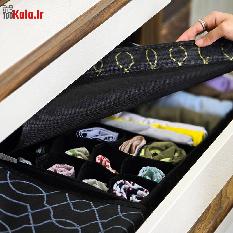 ارگانایزر توکشویی درب دار پارچه ای 13 جیب مای هوم 6 ارگانایزر توکشویی درب دار پارچه ای 13 جیب مای هوم - Image 6