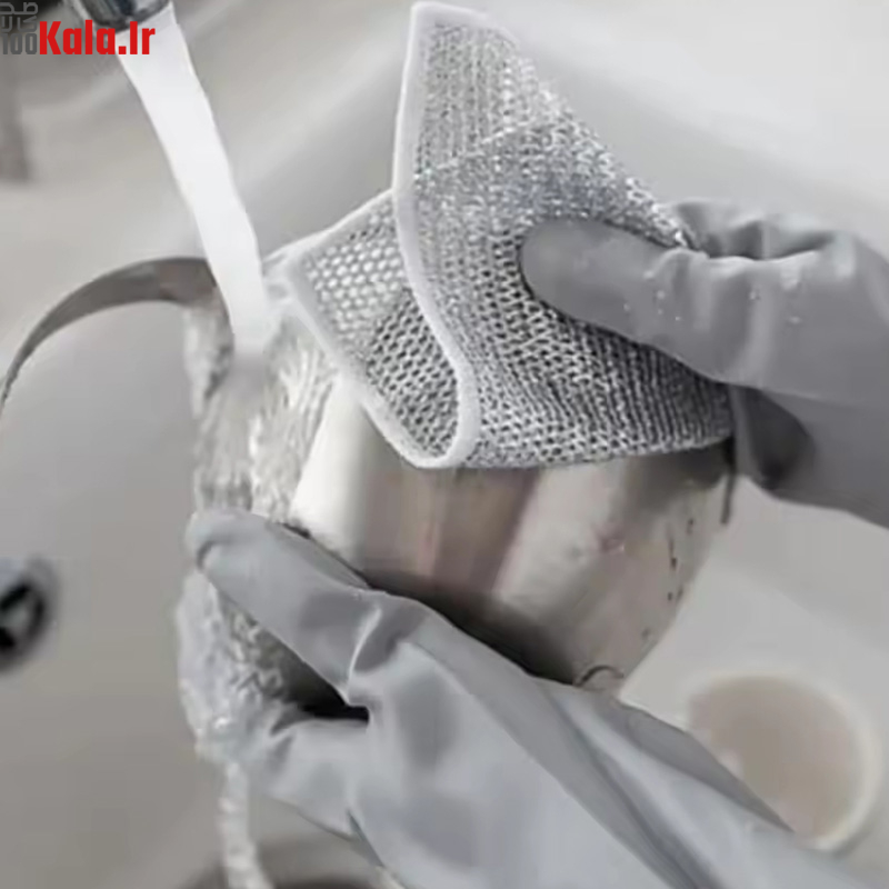 اسکاچ و دستمال توری مدل دو لایه بسته 5 عددی 5 اسکاچ و دستمال توری مدل دو لایه بسته 5 عددی - Image 5