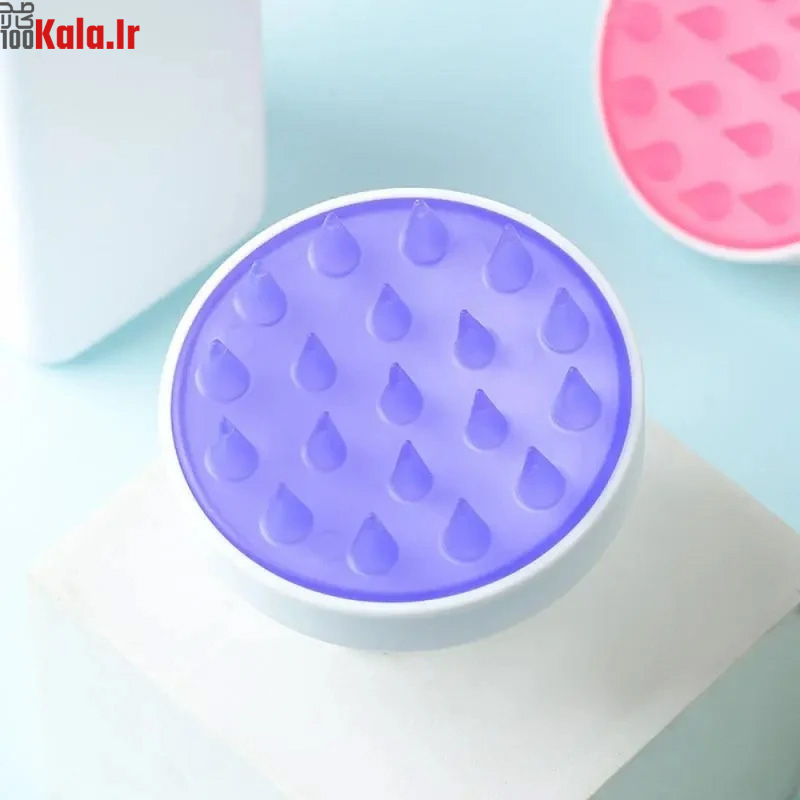 برس ماساژ و شستشوی سر مدل سیلیکونی 5 برس ماساژ و شستشوی سر مدل سیلیکونی - Image 5