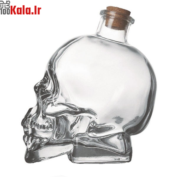 بطری شیشه ای طرح جمجمه 1 بطری شیشه ای طرح جمجمه