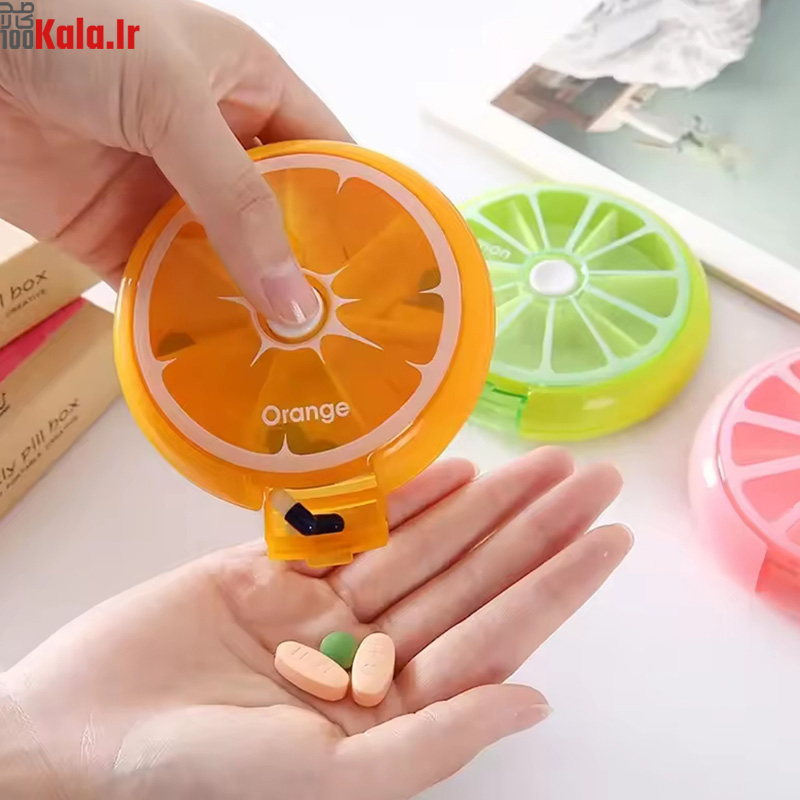 جا قرصی مسافرتی 7 خانه طرح میوه 2 جا قرصی مسافرتی 7 خانه طرح میوه - Image 2