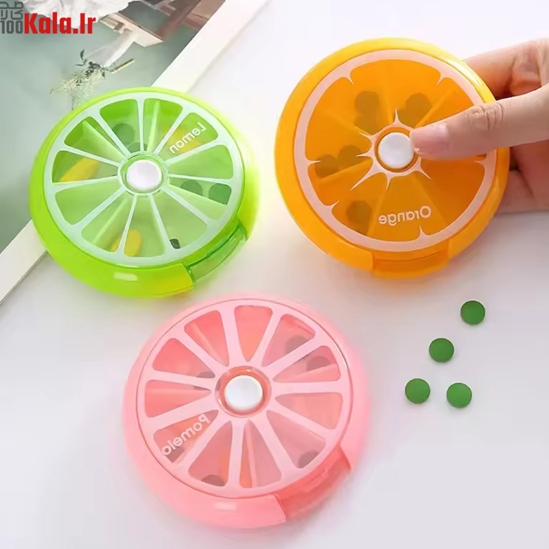 جا قرصی مسافرتی 7 خانه طرح میوه 5 جا قرصی مسافرتی 7 خانه طرح میوه - Image 5