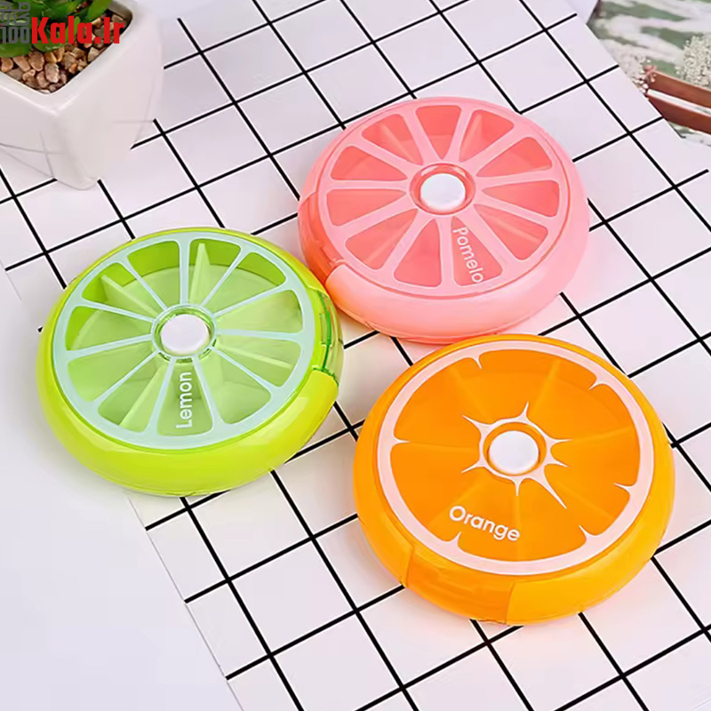 جا قرصی مسافرتی 7 خانه طرح میوه 8 جا قرصی مسافرتی 7 خانه طرح میوه - Image 8