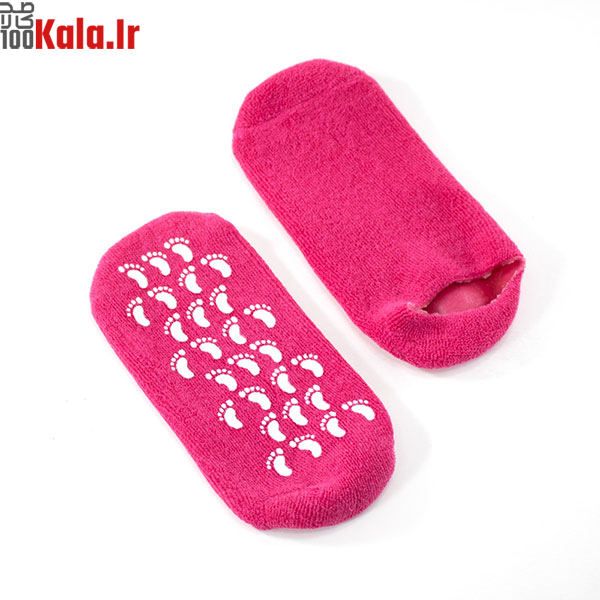 جوراب سیلیکونی ژله ای ترک پا 1 جوراب سیلیکونی ژله ای ترک پا