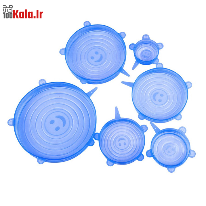 درپوش سیلیکونی محافظ غذا السا بسته 6 عددی 1 درپوش سیلیکونی محافظ غذا السا بسته 6 عددی