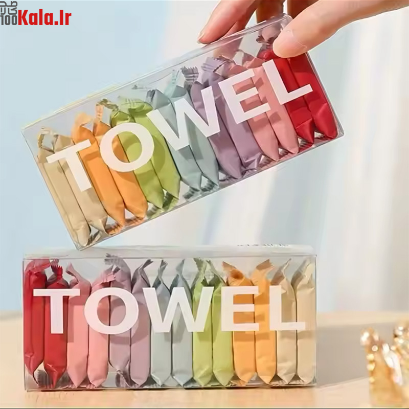 دستمال جادویی فشرده سفری مدل Towel بسته 14 عددی 5 دستمال جادویی فشرده سفری مدل Towel بسته 14 عددی - Image 5