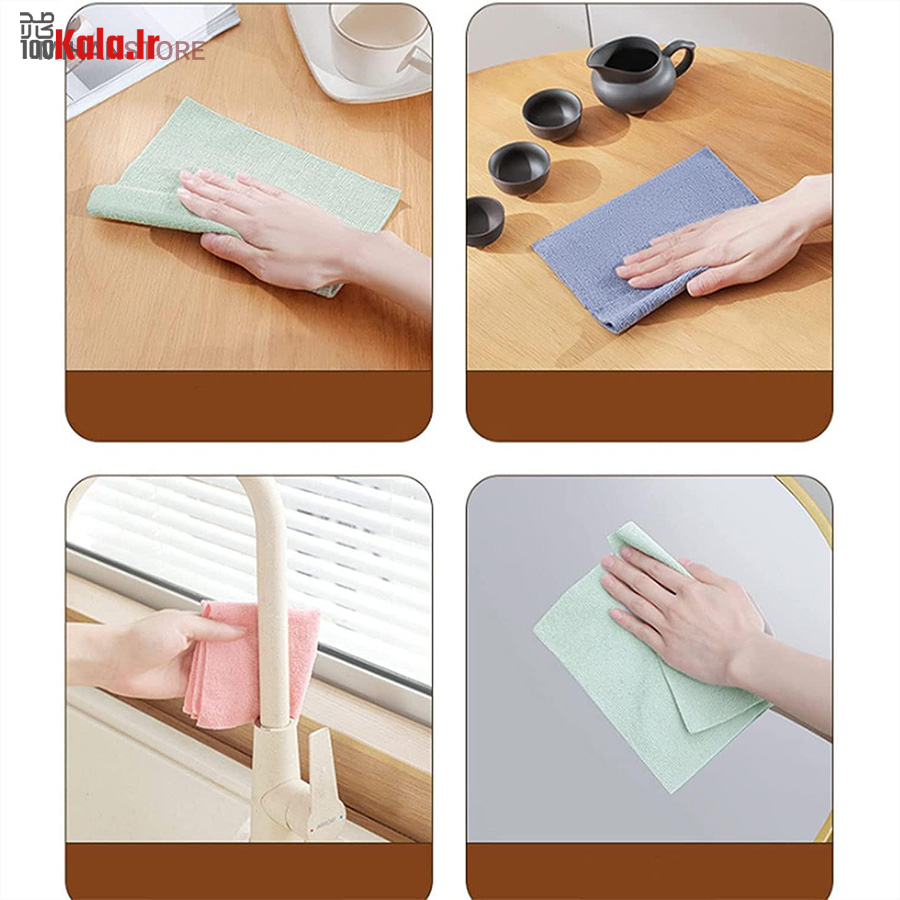 دستمال حوله ای میکروفایبر 20 عددی 16 دستمال حوله ای میکروفایبر 20 عددی - Image 16