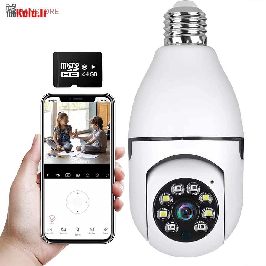 دوربین مدار بسته لامپی بی سیم مدل V380 8 دوربین مدار بسته لامپی بی سیم مدل V380 - Image 8