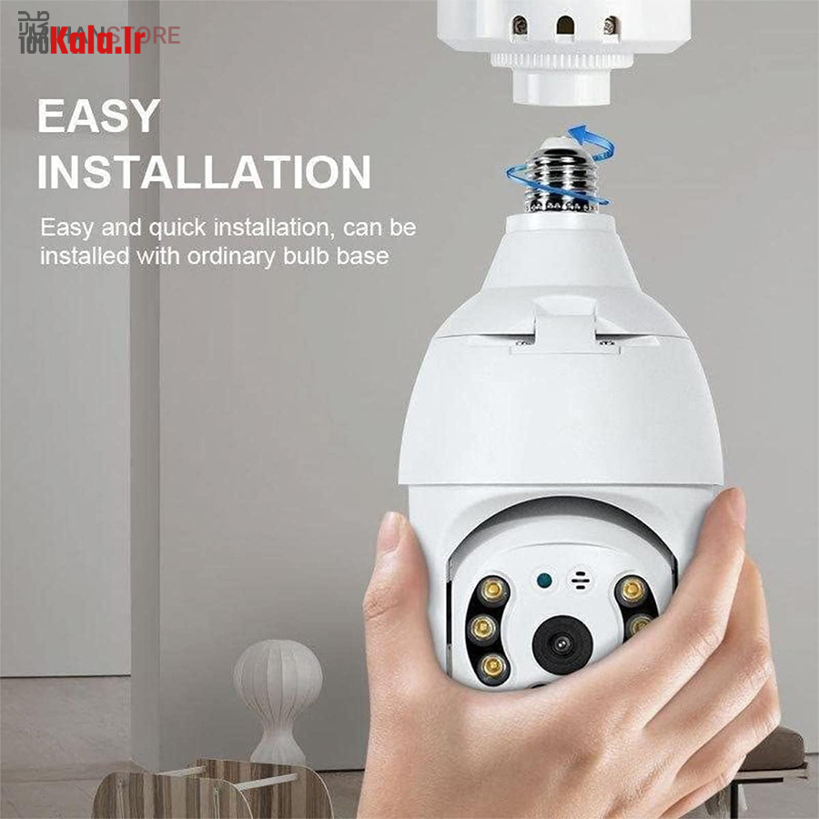 دوربین مدار بسته لامپی بی سیم مدل V380 9 دوربین مدار بسته لامپی بی سیم مدل V380 - Image 9