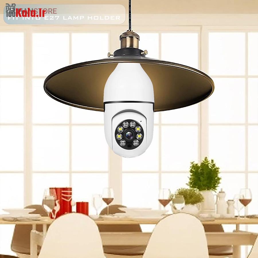 دوربین مدار بسته لامپی بی سیم مدل V380 13 دوربین مدار بسته لامپی بی سیم مدل V380 - Image 13