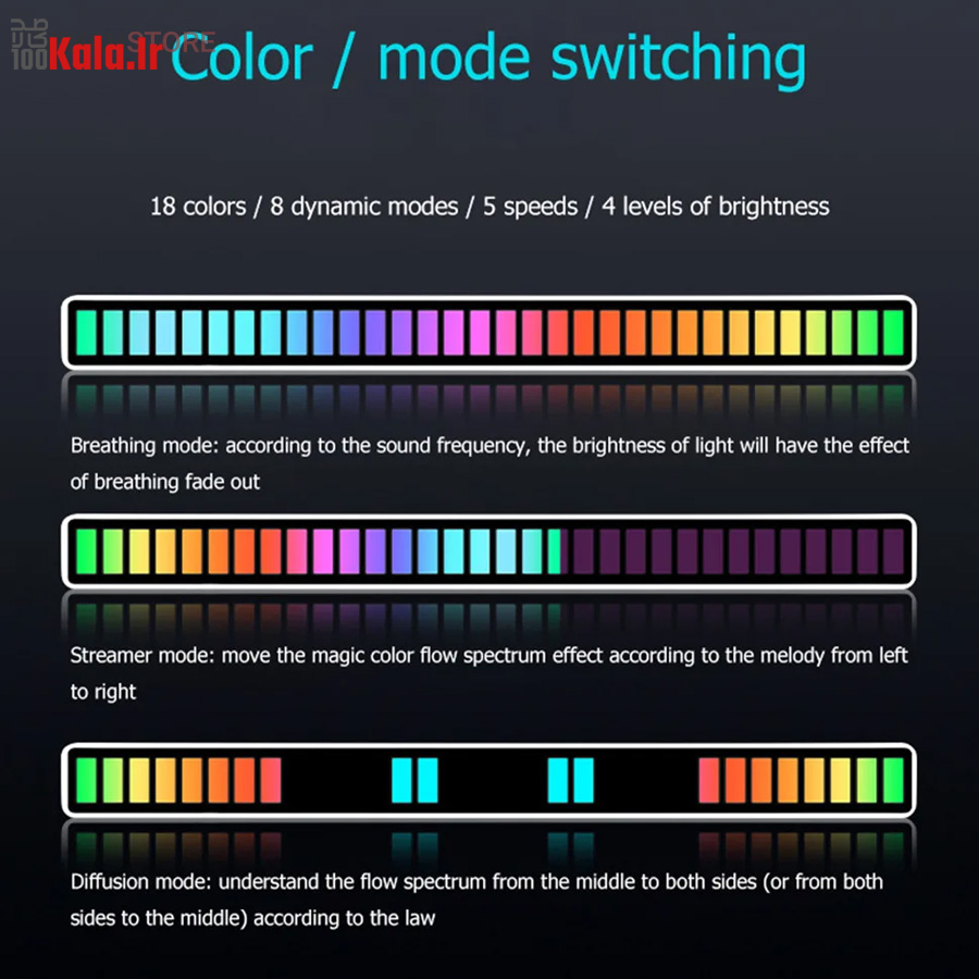 رقص نور هوشمند اکولایزر حساس به صدا 22 رقص نور هوشمند اکولایزر حساس به صدا - Image 22