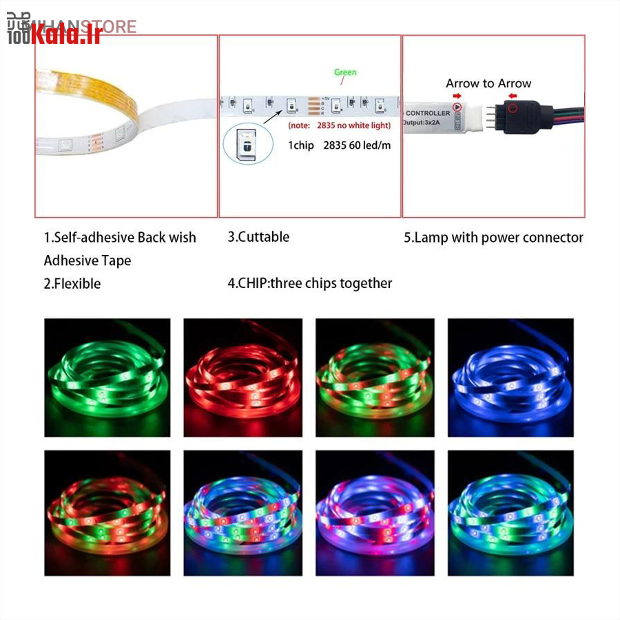 ریسه نورپردازی USB کنترل دار 5 ریسه نورپردازی USB کنترل دار - Image 5