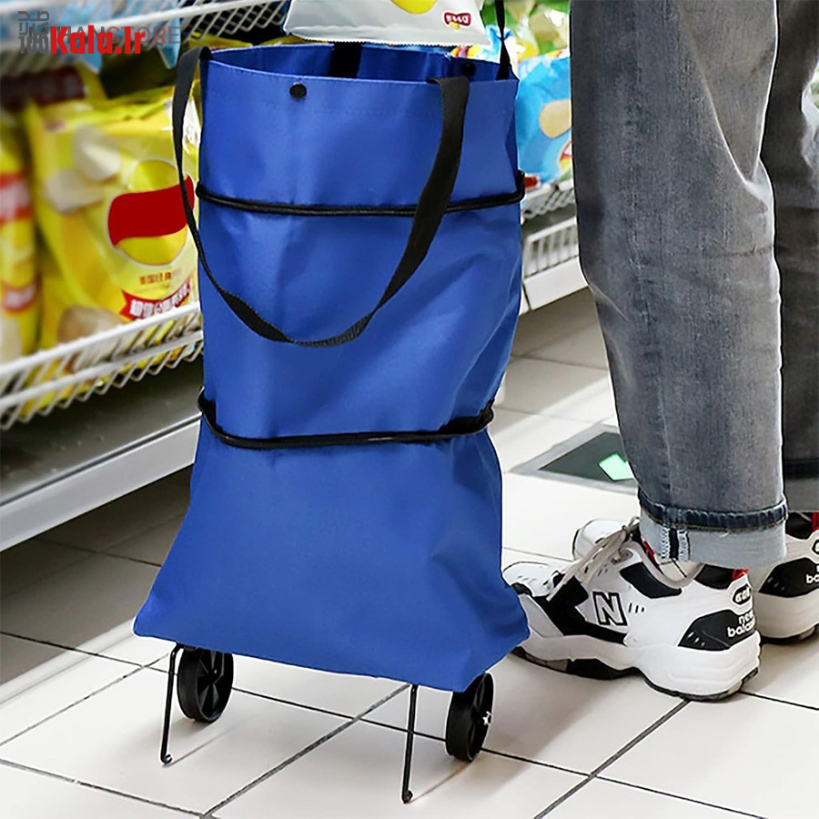 ساک خرید تاشو چرخ دار 1 ساک خرید تاشو چرخ دار