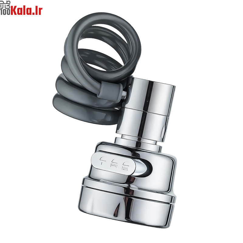 سر شیر شلنگ دار ظرفشویی و روشویی 3 حالته 1 سر شیر شلنگ دار ظرفشویی و روشویی 3 حالته