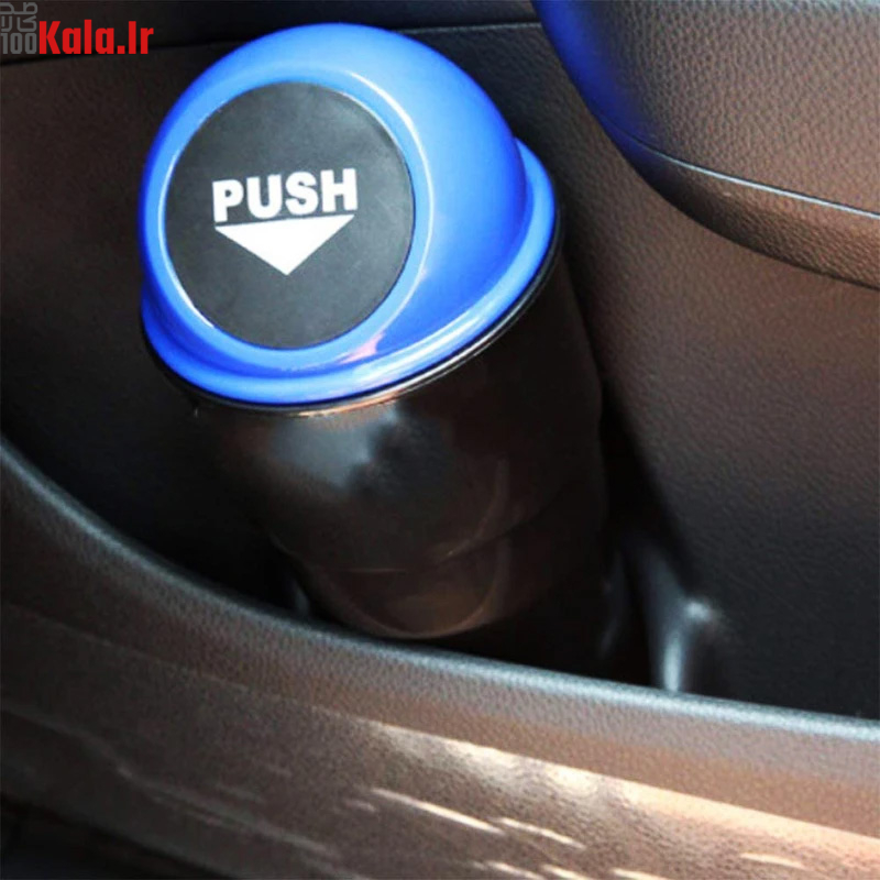 سطل زباله درب دار لیوانی خودرو 5 سطل زباله درب دار لیوانی خودرو - Image 5