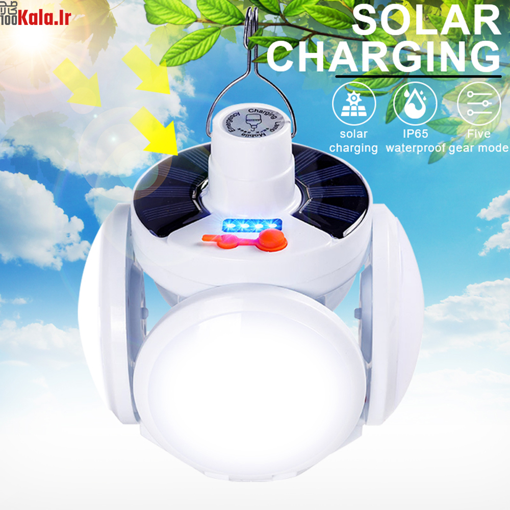 لامپ خورشیدی کمپینگ آویز دار مدل SL2029 6 لامپ خورشیدی کمپینگ آویز دار مدل SL2029 - Image 6