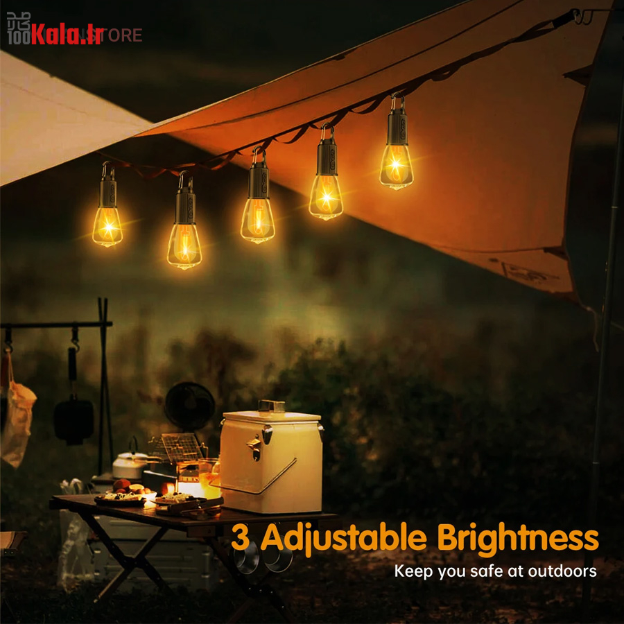 لامپ شارژی کمپینگ فیلامنتی 3 لامپ شارژی کمپینگ فیلامنتی - Image 3