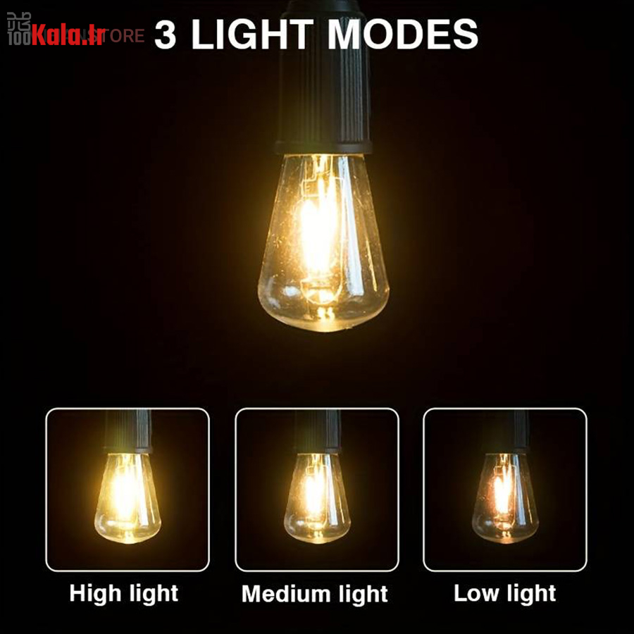 لامپ شارژی کمپینگ فیلامنتی 6 لامپ شارژی کمپینگ فیلامنتی - Image 6