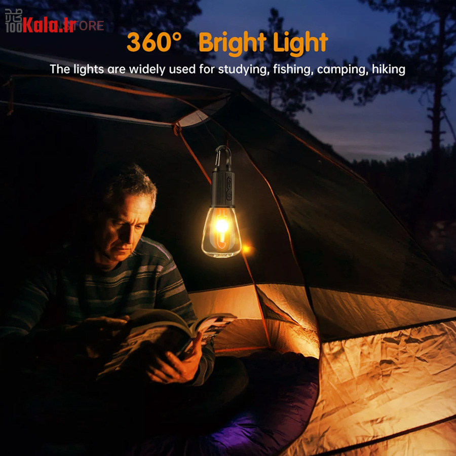 لامپ شارژی کمپینگ فیلامنتی 19 لامپ شارژی کمپینگ فیلامنتی - Image 19