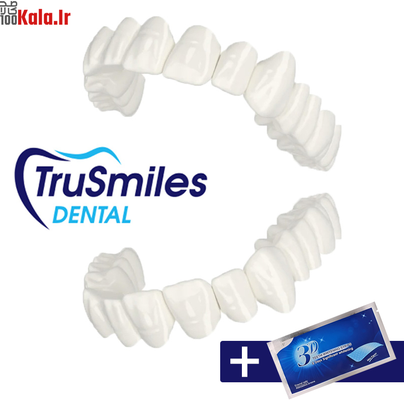 لمینت دندان دو فک مدل TruSmile به همراه نوار چسب سفید کننده دندان 6 لمینت دندان دو فک مدل TruSmile به همراه نوار چسب سفید کننده دندان - Image 6