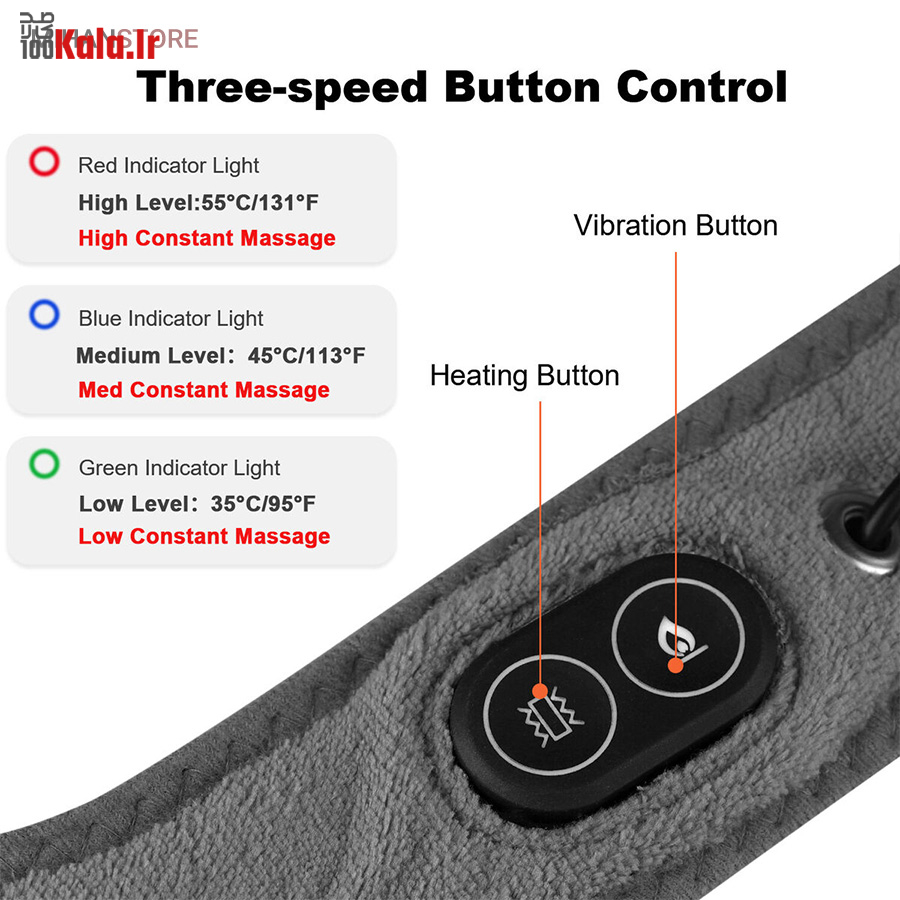 ماساژور و پد حرارتی برقی گردن 18 ماساژور و پد حرارتی برقی گردن - Image 18