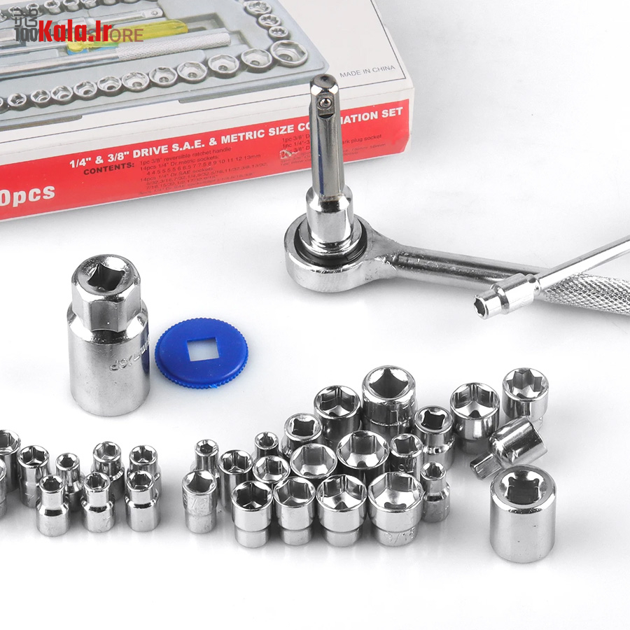 مجموعه 40 عددی آچار بکس AIWA 15 مجموعه 40 عددی آچار بکس AIWA - Image 15