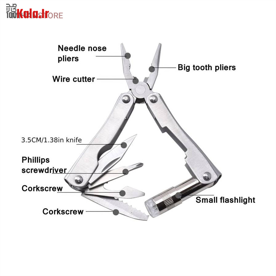 مینی انبر دست 7 کاره تاشو 5 مینی انبر دست 7 کاره تاشو - Image 5