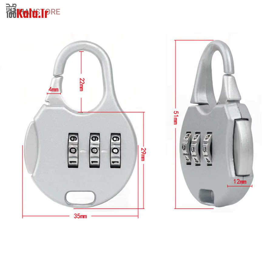 مینی قفل رمز دار RESETTABLE 10 مینی قفل رمز دار RESETTABLE - Image 10