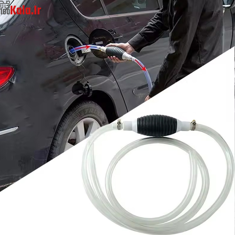 پمپ دستی بنزین و مایعات به همراه شلنگ و 2 بست فلزی 3 پمپ دستی بنزین و مایعات به همراه شلنگ و 2 بست فلزی - Image 3