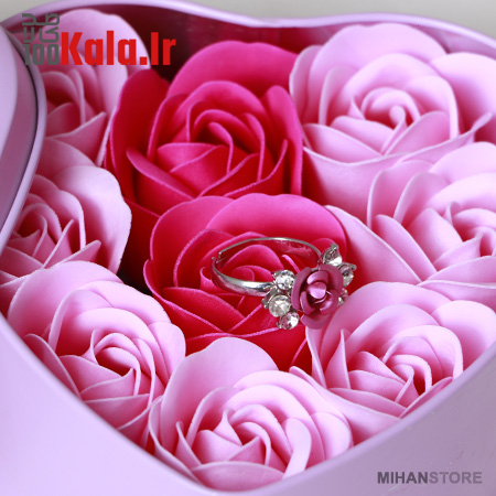 پکیج کادویی انگشتر و گل عطری طرح Love 7 پکیج کادویی انگشتر و گل عطری طرح Love - Image 7