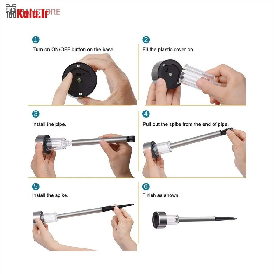 چراغ خورشیدی باغچه مدل STAR 39 چراغ خورشیدی باغچه مدل STAR - Image 39