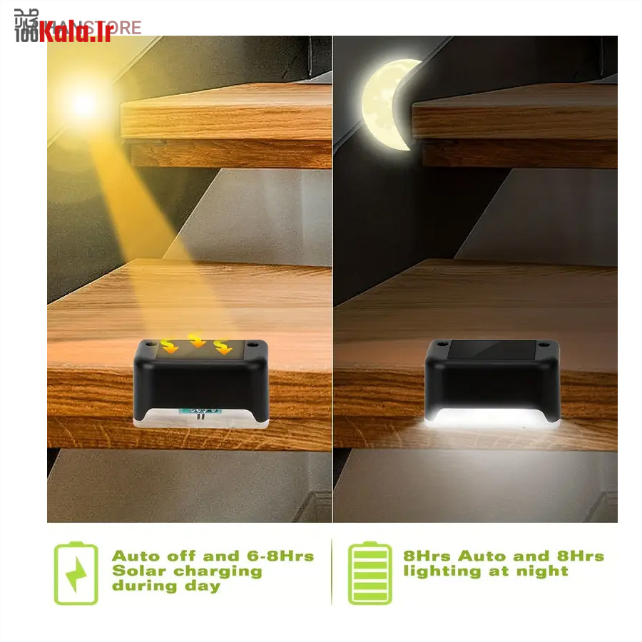 چراغ خورشیدی LED بالکن و پله 1 چراغ خورشیدی LED بالکن و پله