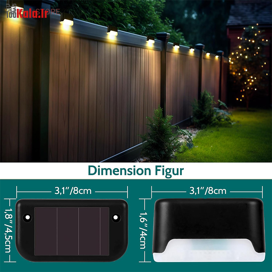 چراغ خورشیدی LED بالکن و پله 15 چراغ خورشیدی LED بالکن و پله - Image 15