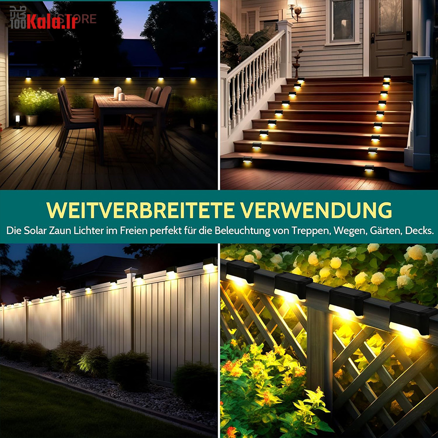 چراغ خورشیدی LED بالکن و پله 16 چراغ خورشیدی LED بالکن و پله - Image 16