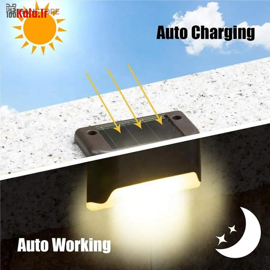 چراغ خورشیدی LED بالکن و پله 19 چراغ خورشیدی LED بالکن و پله - Image 19