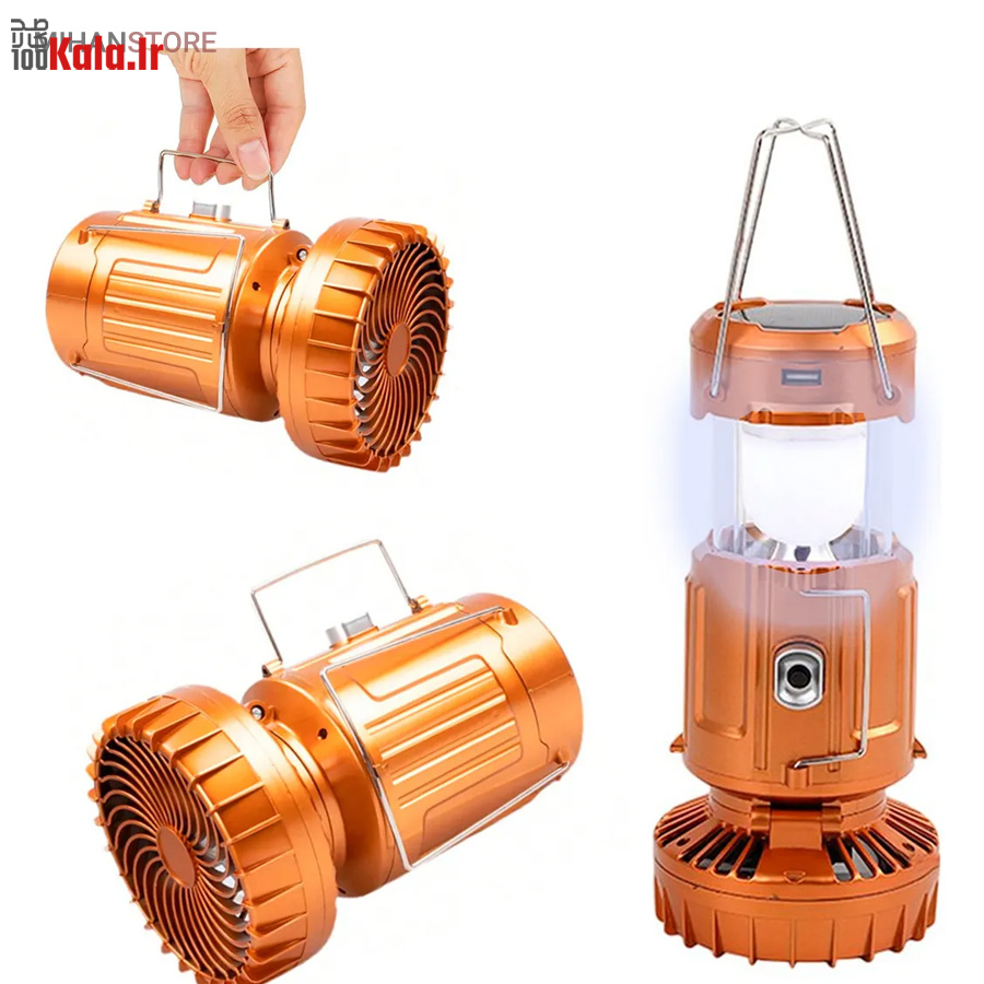 چراغ کمپینگ خورشیدی دارای پنکه و پاوربانک 28 چراغ کمپینگ خورشیدی دارای پنکه و پاوربانک - Image 28