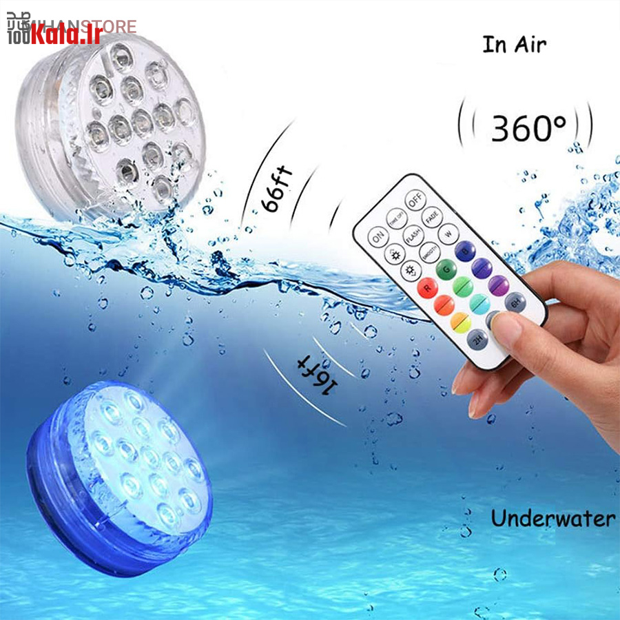 چراغ LED ریموت دار ضد آب 4 چراغ LED ریموت دار ضد آب - Image 4