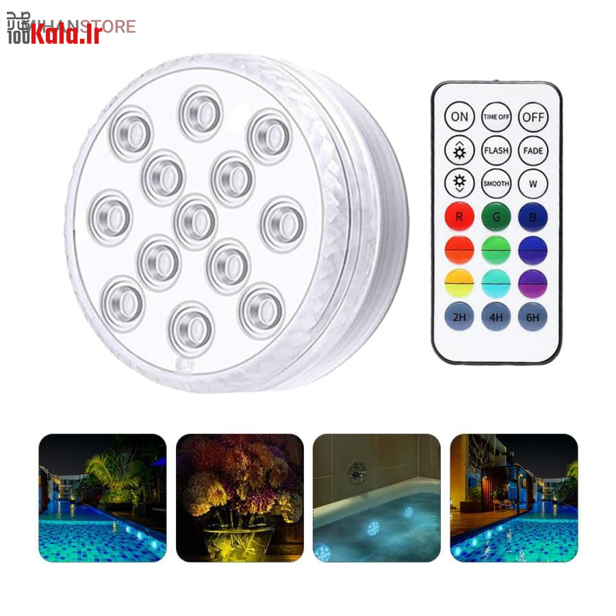 چراغ LED ریموت دار ضد آب 6 چراغ LED ریموت دار ضد آب - Image 6