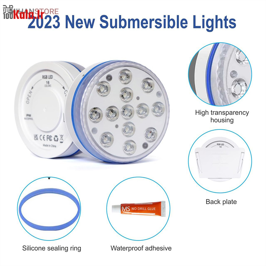 چراغ LED ریموت دار ضد آب 7 چراغ LED ریموت دار ضد آب - Image 7