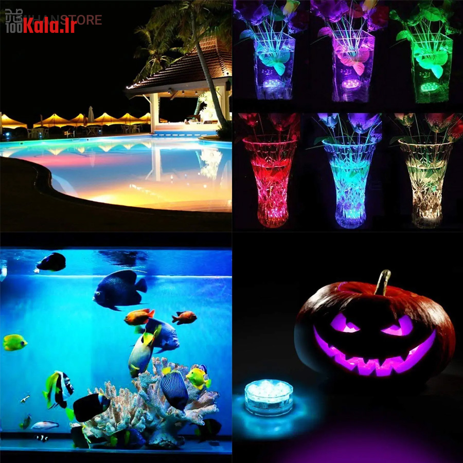 چراغ LED ریموت دار ضد آب 9 چراغ LED ریموت دار ضد آب - Image 9