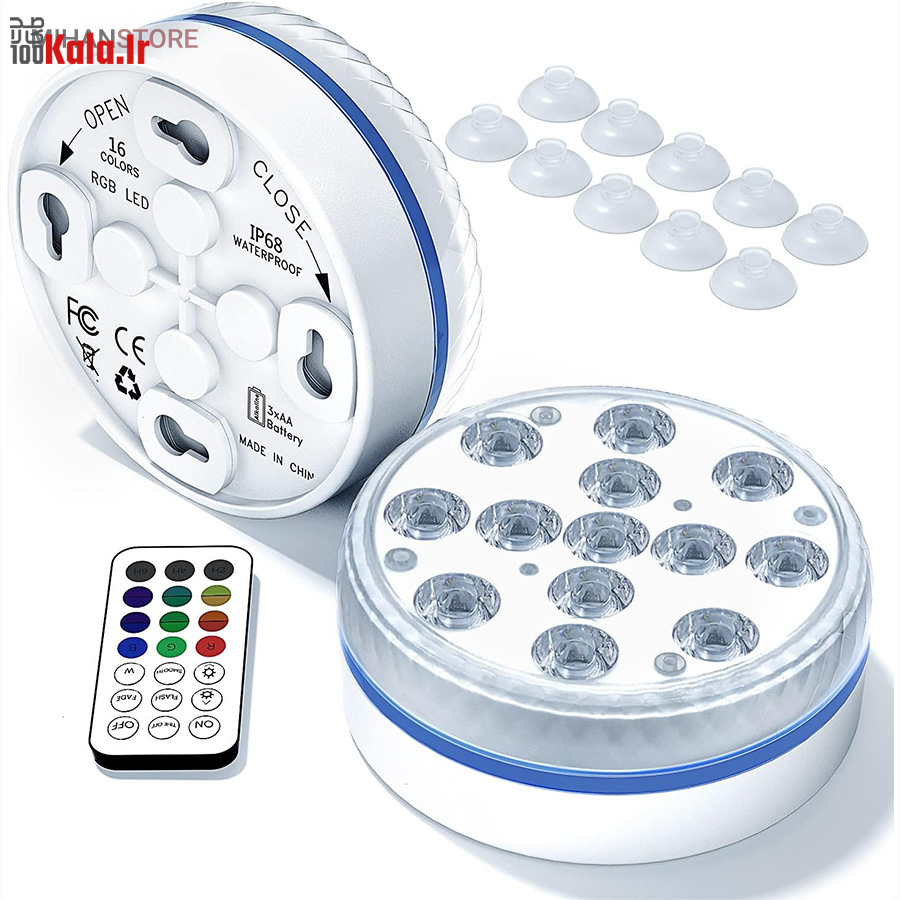 چراغ LED ریموت دار ضد آب 12 چراغ LED ریموت دار ضد آب - Image 12